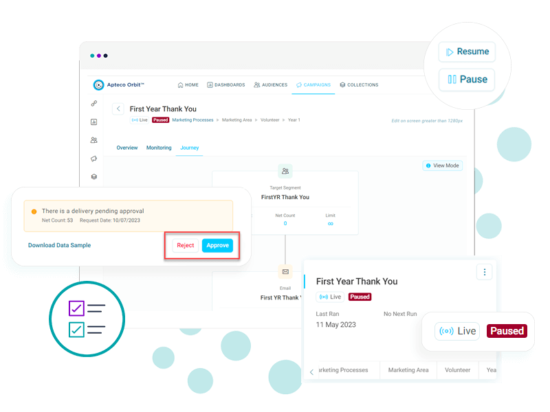 More control of your campaigns in Orbit